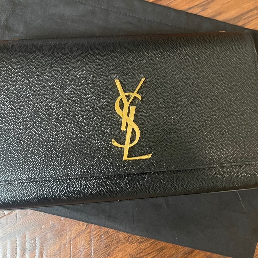 YSL *Authentic* Kate Medium Black with Gold Hardware. Full set.